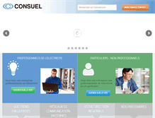 Tablet Screenshot of consuel.com